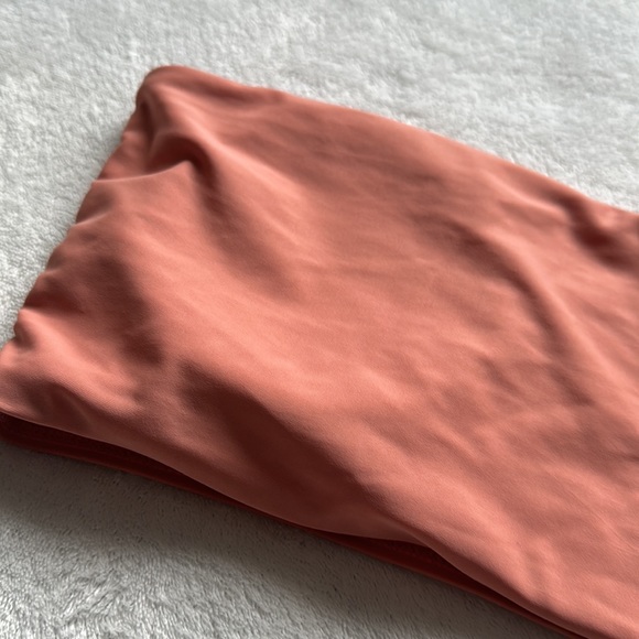 Zaful Strapless Bandeau Bikini Top Pink/Orange Large (US 8) - Picture 3 of 10